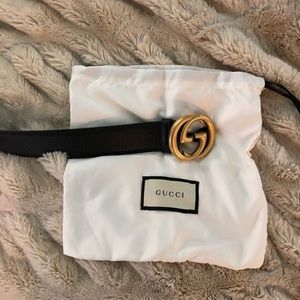 Gucci Gold belt interlocking Gs size 32in